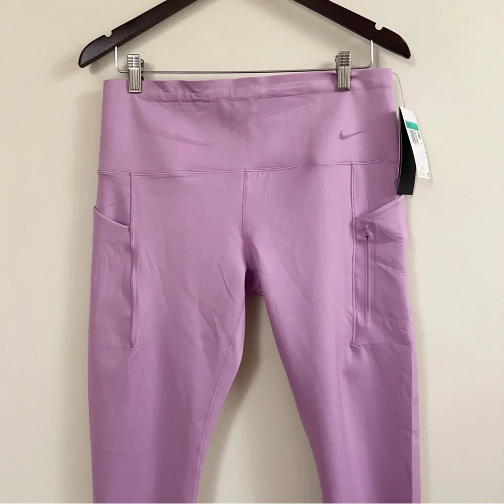 Nike Go Dri-Fit Firm High Waisted Cropped Leggings Women’s XL DQ5881-532 NEW